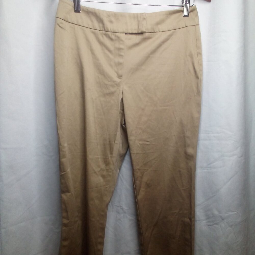 New York & Company Capri Pants 8 Straight Leg Tan Khaki